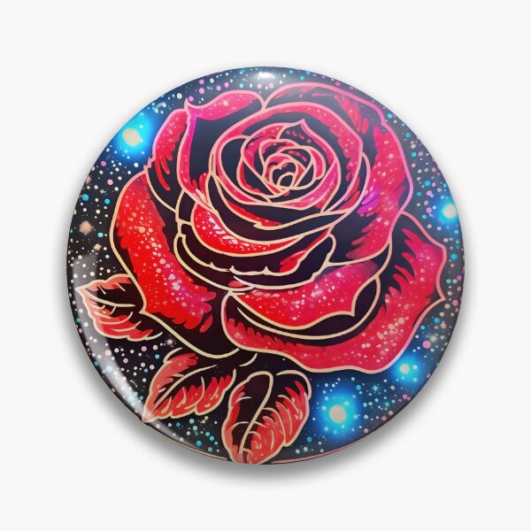 Item preview, Neon red rose designed and sold by AI-Only Creations.