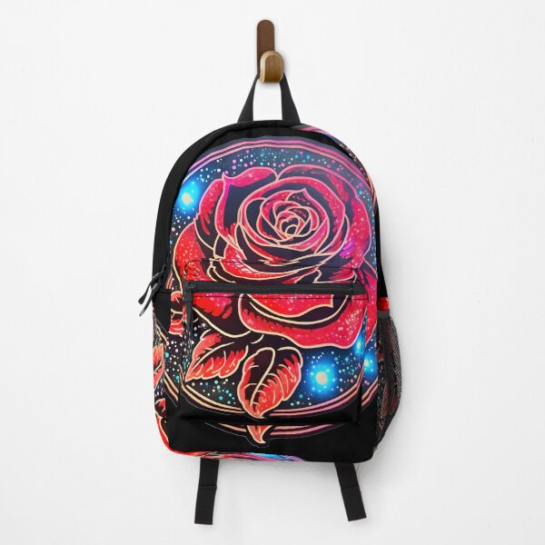 Item preview, Neon red rose designed and sold by AI-Only Creations.