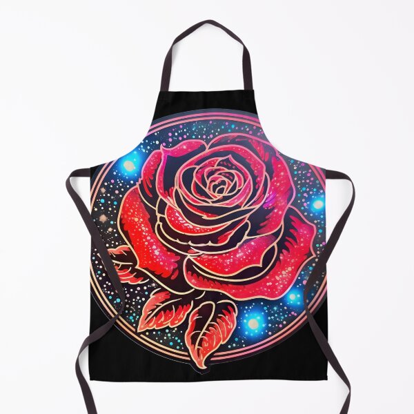 Item preview, Neon red rose designed and sold by AI-Only Creations.
