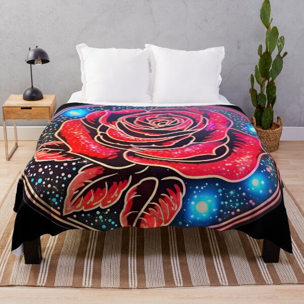 Item preview, Neon red rose designed and sold by AI-Only Creations.