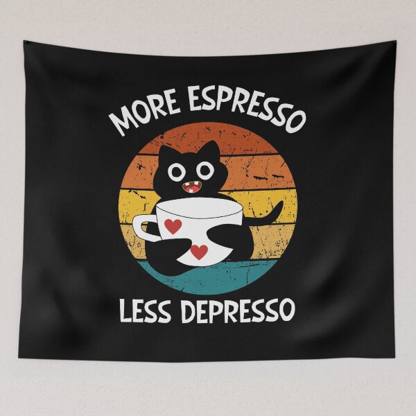 Item preview, More espresso Less depresso designed and sold by SunnyFunnyArt.