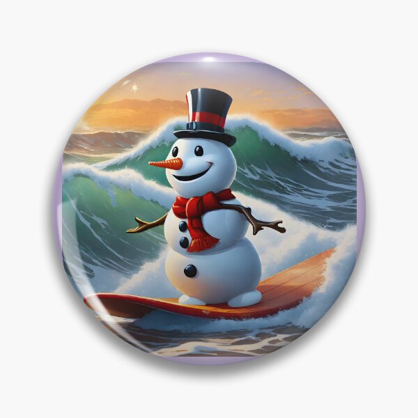 Item preview, Snowman Surfer #7 On Vacation -   Cool Yule Swell  designed and sold by Artekinium.