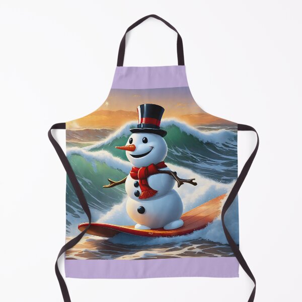 Item preview, Snowman Surfer #7 On Vacation - Cool Yule Swell designed and sold by Artekinium.
