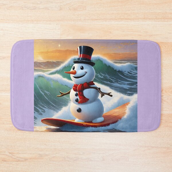 Item preview, Snowman Surfer #7 On Vacation -   Cool Yule Swell  designed and sold by Artekinium.