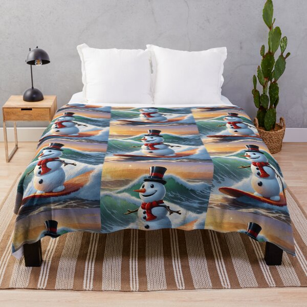 Item preview, Snowman Surfer #7 On Vacation - Cool Yule Swell designed and sold by Artekinium.