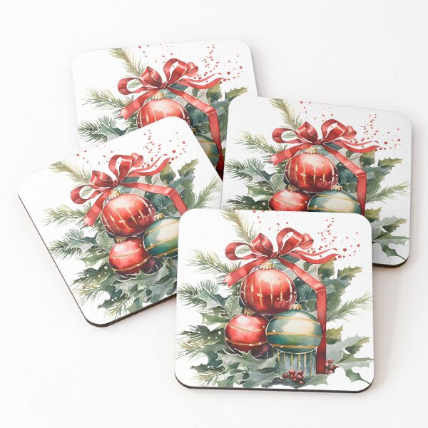 Item preview, FESTIVE CHRISTMAS GREEN FIRM DECORATION. designed and sold by Sanny88.