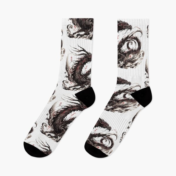 Item preview, Japanese dragon painted in ink designed and sold by Lukasz Kobylka.