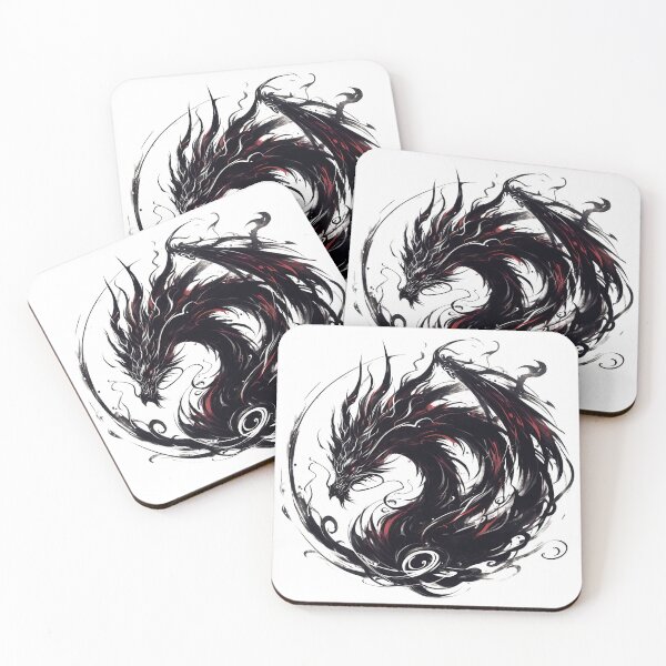 Item preview, Japanese dragon painted in ink designed and sold by Lukasz Kobylka.