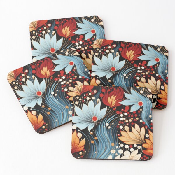 Item preview, Desert Wildflowers -aboriginal art flowers designed and sold by DM-MD.