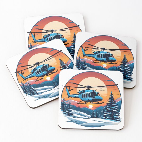Item preview, Sunset winter  and helicopter designed and sold by simaso.