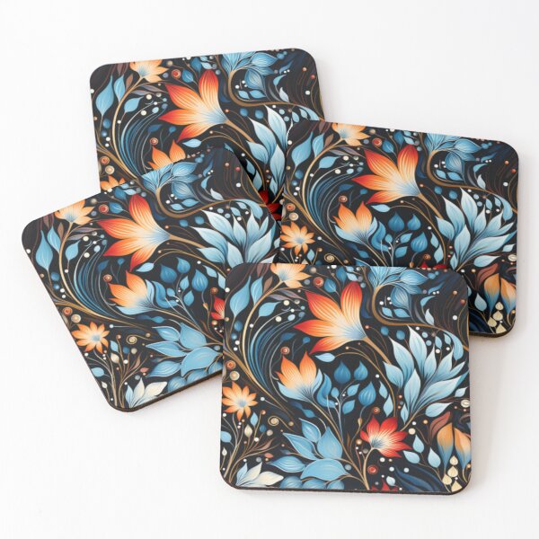 Item preview, Desert Wildflowers -aboriginal art flowers 1 designed and sold by DM-MD.