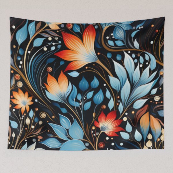 Item preview, Desert Wildflowers -aboriginal art flowers 1 designed and sold by DM-MD.
