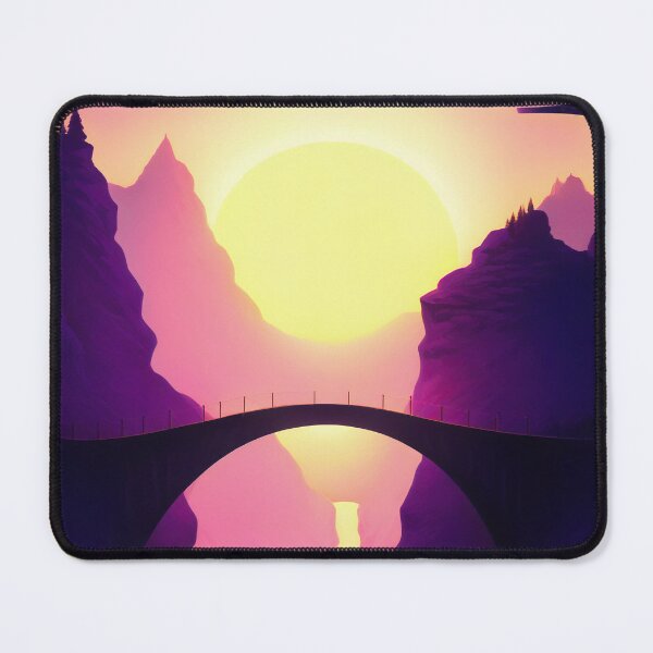 Item preview, Sunset Stroll: Elegant Dusk Bridge designed and sold by PanoramaPrints.