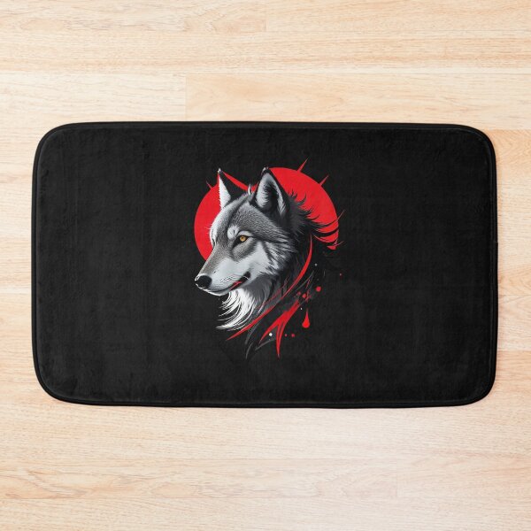 Item preview, GrayScale And Red Wolf designed and sold by koolcreative.