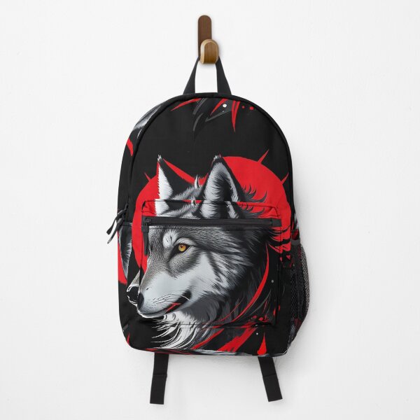 Item preview, GrayScale And Red Wolf designed and sold by koolcreative.