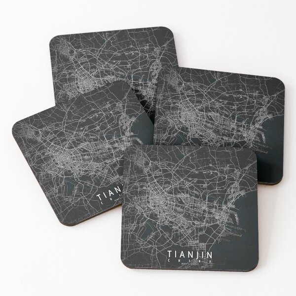 Item preview, Tianjin City Map of China - Dark designed and sold by deMAP.