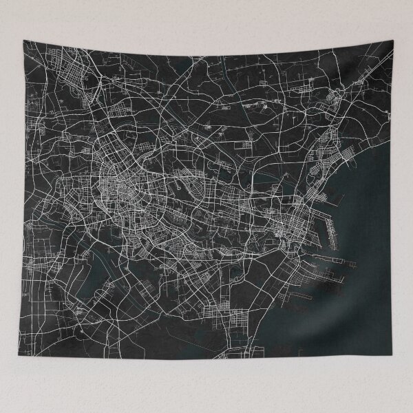 Item preview, Tianjin City Map of China - Dark designed and sold by deMAP.