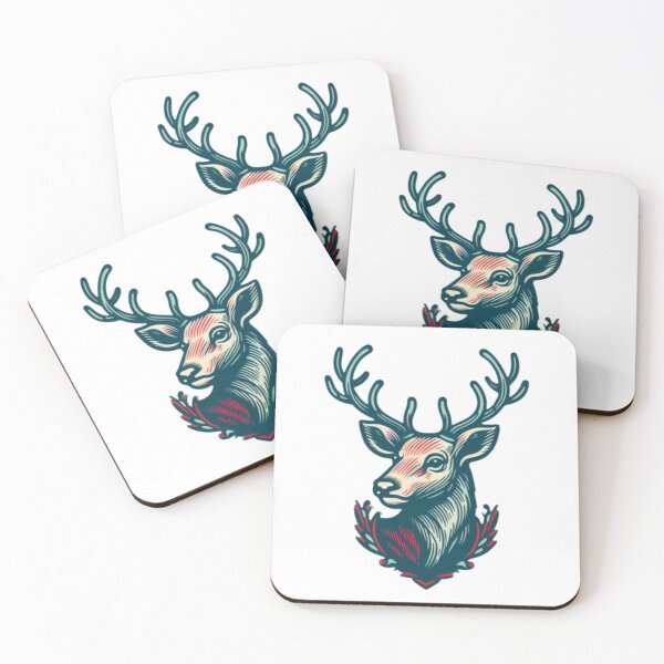 Item preview, deer head with horns designed and sold by erbens07.