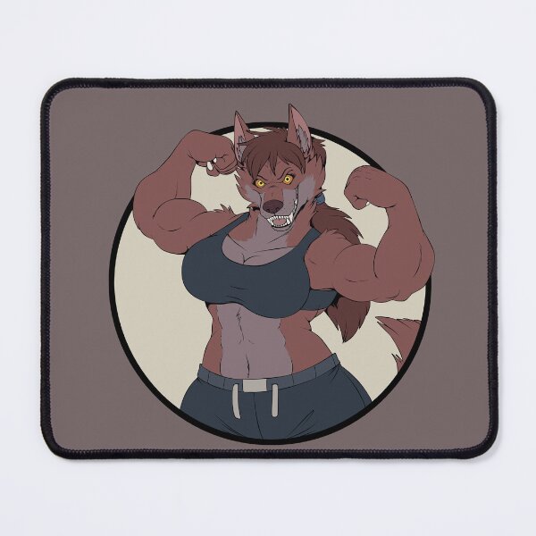 Item preview, Gym Werewolf Girl (no text) designed and sold by Teaselbone.