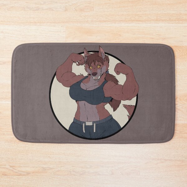 Item preview, Gym Werewolf Girl (no text) designed and sold by Teaselbone.
