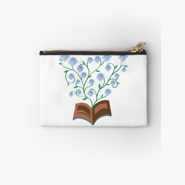 Item preview, Flowers Growing From Book | Many Blue Roses blooming | Little Blue Flowers S designed and sold by CircinusStore.
