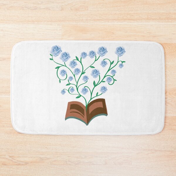 Item preview, Flowers Growing From Book | Many Blue Roses blooming | Little Blue Flowers S designed and sold by CircinusStore.