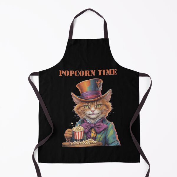 Item preview, cat eating popcorn designed and sold by AxelBrook.