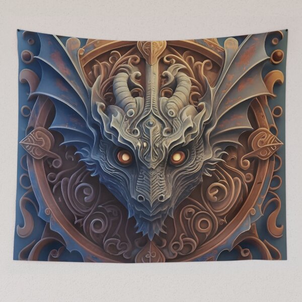 Item preview, Medieval Stone Gargoyle Dragon Head designed and sold by DragonRealms.