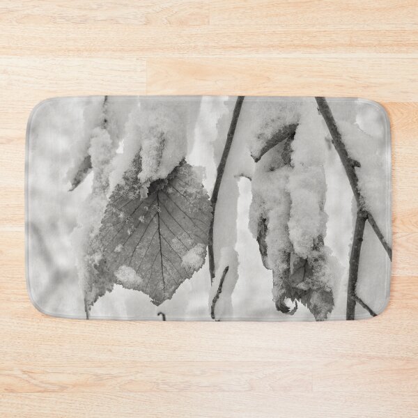 Item preview, Elm leafs. First snow views bw designed and sold by Jouko Lehto Photography.
