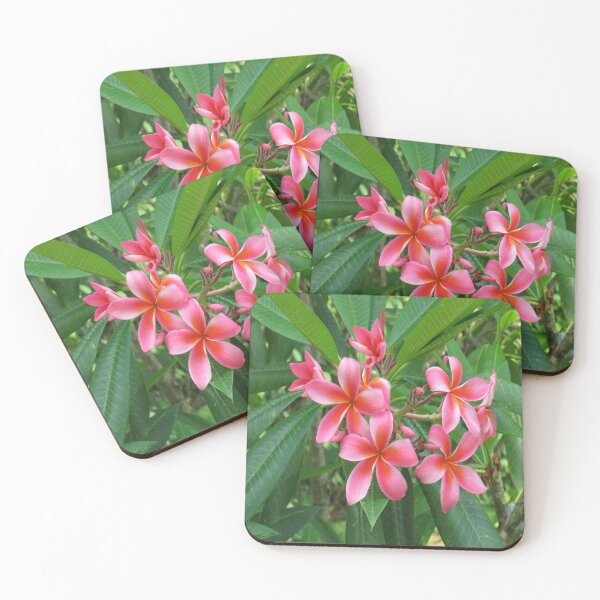 Item preview, Pink Tropical Flowers & Leaves  designed and sold by Julia McMullen.