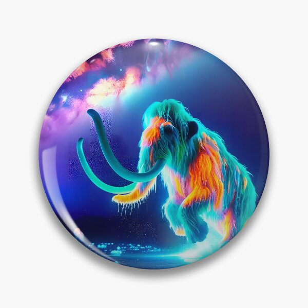 Item preview, Blacklight Style Woolly Mammoth Luminous Leap designed and sold by Matt's Artificial Nature.
