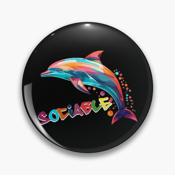 Artikelvorschau, Neon Dolphin entworfen und verkauft von SideSignal.