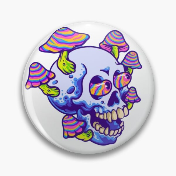 Item preview, trippy skull and mushroom design designed and sold by Designs-By-Lily.