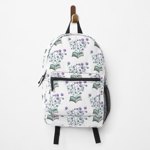 Item preview, Flowers Growing From Book | Many Violet Roses blooming designed and sold by CircinusStore.