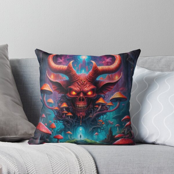 Item preview, Psychedelic Devil Temptation Matrix Art - Vibrant Mushroom Fantasy in 5D Layers designed and sold by luminamatrixart.