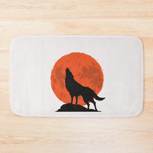 Item preview, wolf howling at the blood moon designed and sold by Similce.