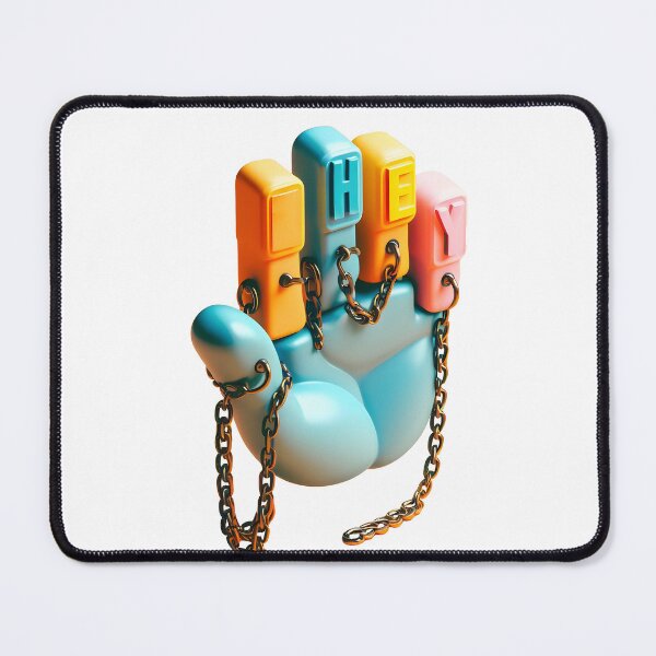 Item preview, Hand with HEY Plaques designed and sold by Glariix.