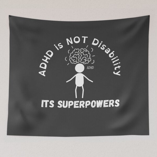 Item preview, ADHD is SUPERPOWERS designed and sold by Laugh-Lines.