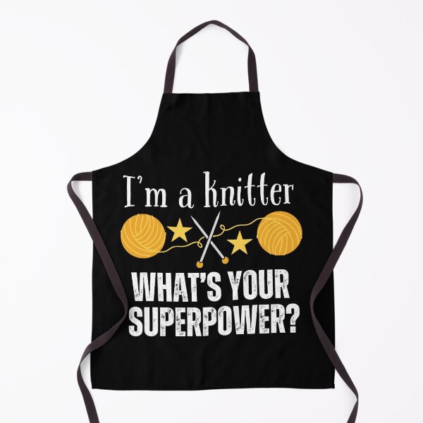 Item preview, I'm a knitter - what's your superpower? designed and sold by EvergreenWhimsy.