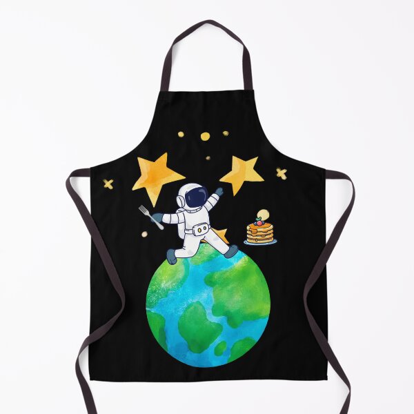Item preview, Outer Space Astronaut Travels Earth to Eat a Stack of Pancakes designed and sold by IntoClearWater.