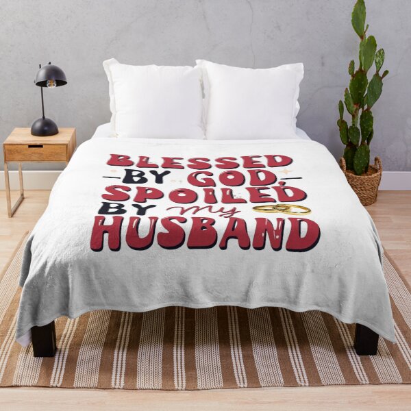 Item preview, Blessed by god spoiled by my husband funny quote designed and sold by Superdealkoeln.