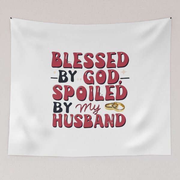 Item preview, Blessed by god spoiled by my husband funny quote designed and sold by Superdealkoeln.