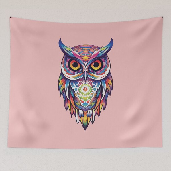Item preview, Whimsical Geometric Owl designed and sold by Rocky Mountain Artistry.