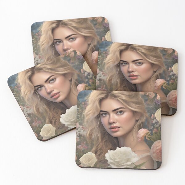 Item preview, Kate Upton with flowers designed and sold by bogfl.