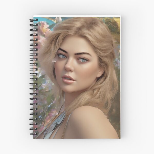 Item preview, Kate Upton`s face with flowers designed and sold by bogfl.