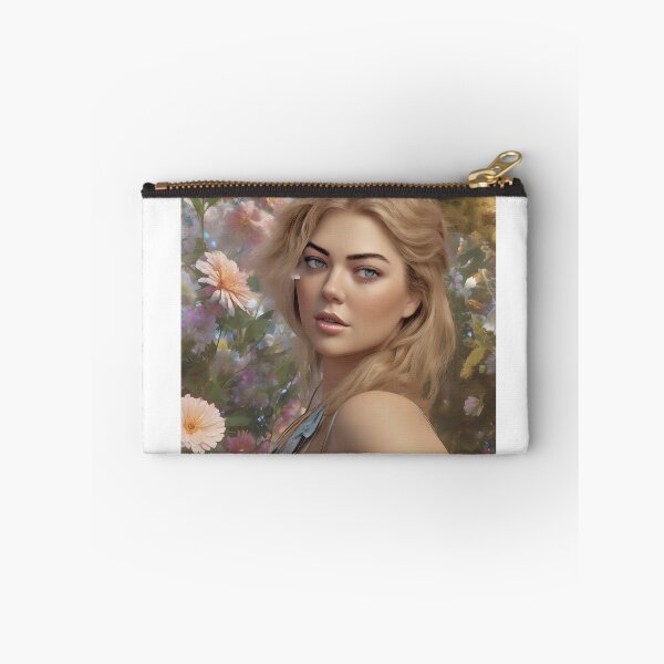 Item preview, Kate Upton`s face with flowers designed and sold by bogfl.