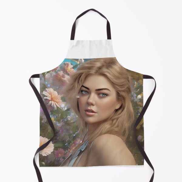 Item preview, Kate Upton`s face with flowers designed and sold by bogfl.