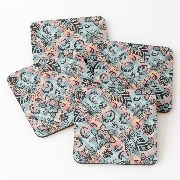 Item preview, Enthralling Paisley Plaid Floral: A Seamless Symphony of Style designed and sold by OrangeMG.