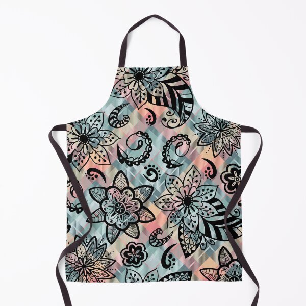 Item preview, Enthralling Paisley Plaid Floral: A Seamless Symphony of Style designed and sold by OrangeMG.