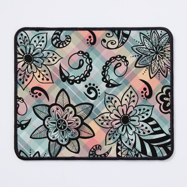 Item preview, Enthralling Paisley Plaid Floral: A Seamless Symphony of Style designed and sold by OrangeMG.